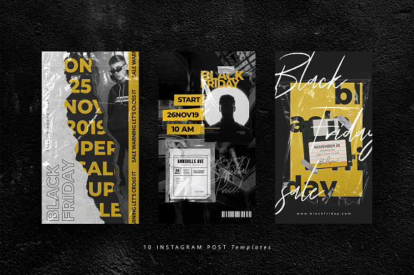 BUNDLE Black Friday Promotional Pack in Instagram Templates - product preview 4