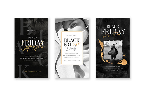 BUNDLE Black Friday Promotional Pack in Instagram Templates - product preview 9