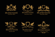 Set Badges Royal Heraldic Logo