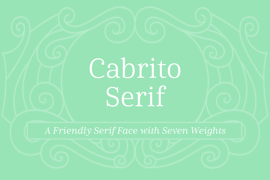 Cabrito Serif in Serif Fonts - product preview 8