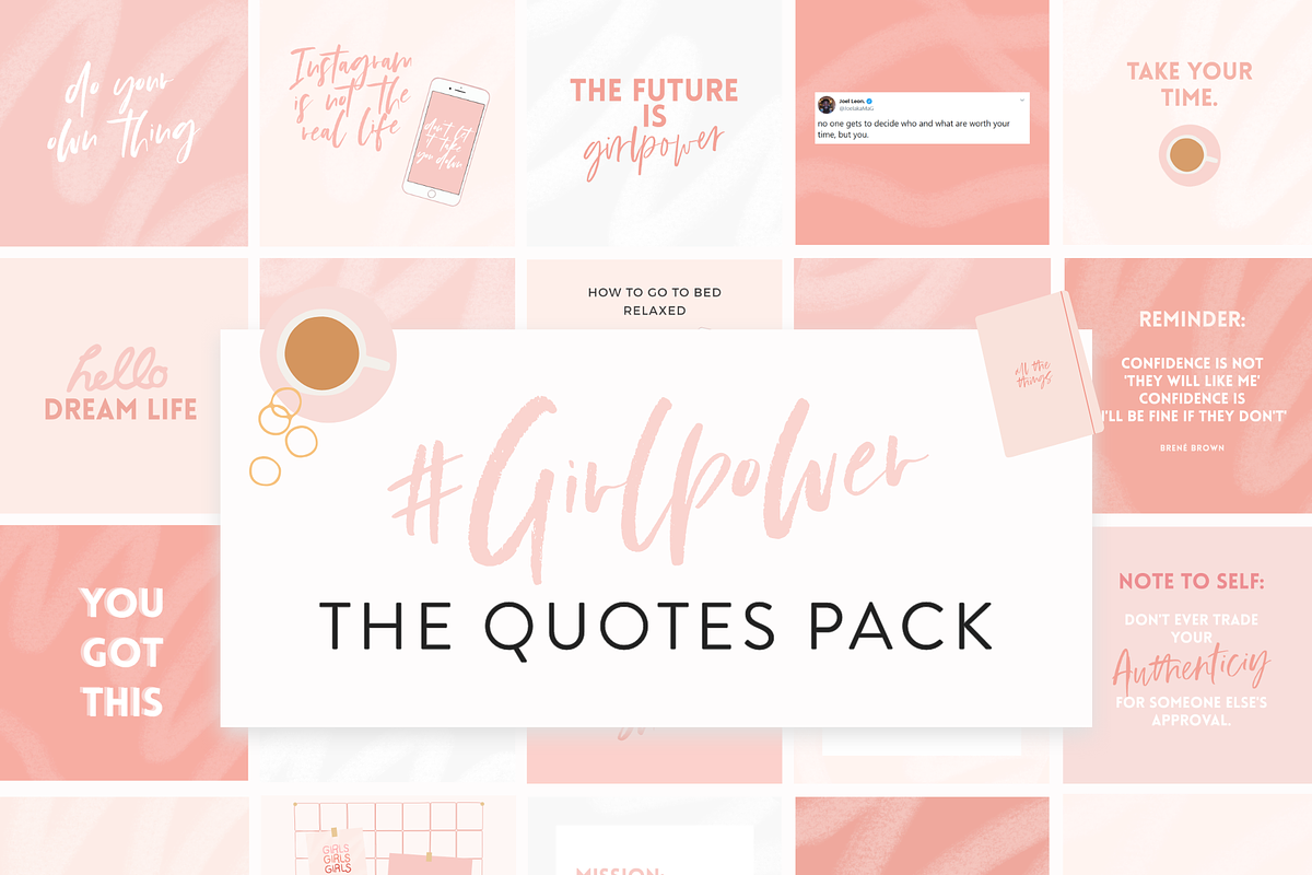 Girlpower Instagram Quotes Bundle in Instagram Templates - product preview 8
