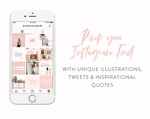Girlpower Instagram Quotes Bundle in Instagram Templates - product preview 2