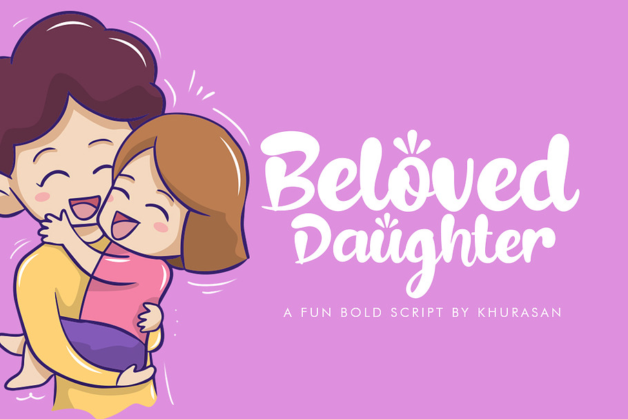 Beloved Daughter in Script Fonts - product preview 8