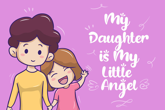 Beloved Daughter in Script Fonts - product preview 2