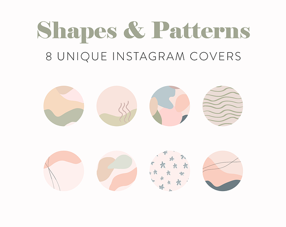 Neutral Instagram Highlight Icons in Instagram Templates - product preview 1