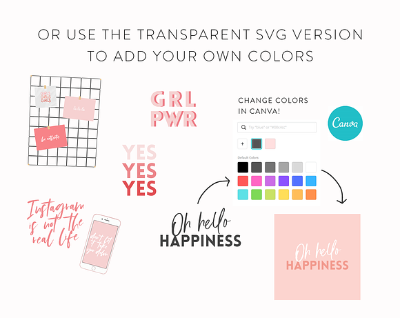 Pink Instagram Quotes Bundle in Instagram Templates - product preview 4