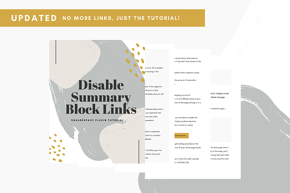 Squarespace Plugin | Disable Link in HTML/CSS Themes - product preview 3