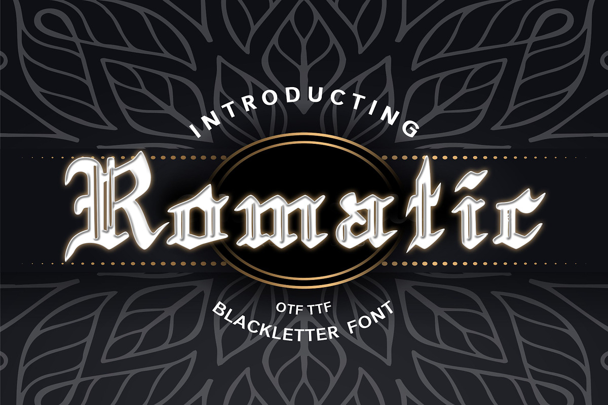 Romatic Blackletter Font in Blackletter Fonts - product preview 8