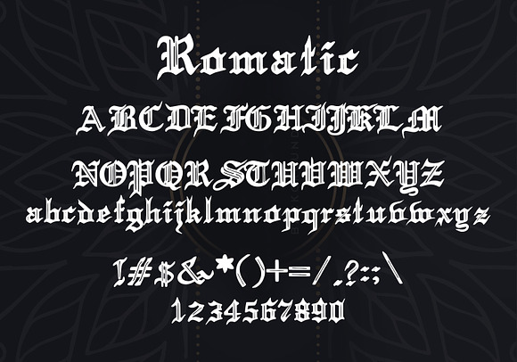 Romatic Blackletter Font in Blackletter Fonts - product preview 1
