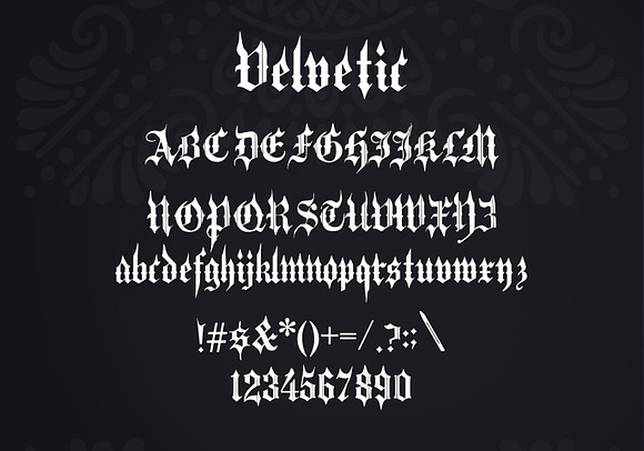 Velvetic Blackletter Font in Blackletter Fonts - product preview 1
