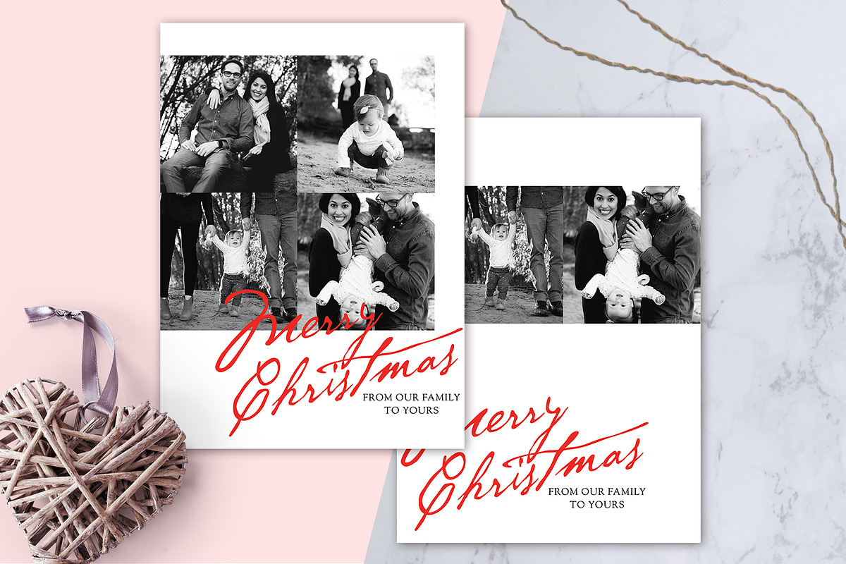 Christmas Photo Card Bundle Vol. 1 in Postcard Templates - product preview 8