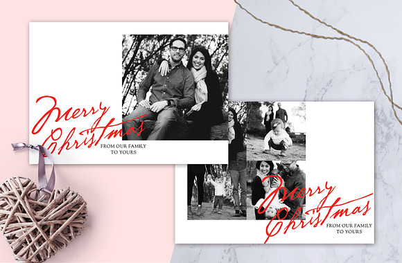 Christmas Photo Card Bundle Vol. 1 in Postcard Templates - product preview 2