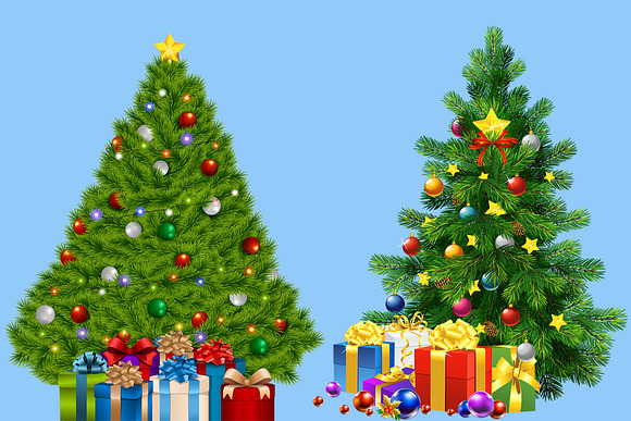 Christmas trees bundle in Objects - product preview 4