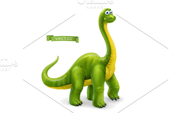 Dinosaurs on colorful background in Illustrations - product preview 2