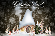 Christmas Carol Gnomes Clipart