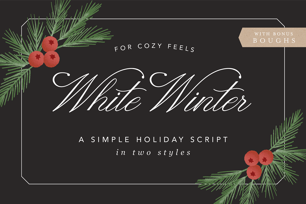 White Winter, a Christmas Script in Script Fonts - product preview 8