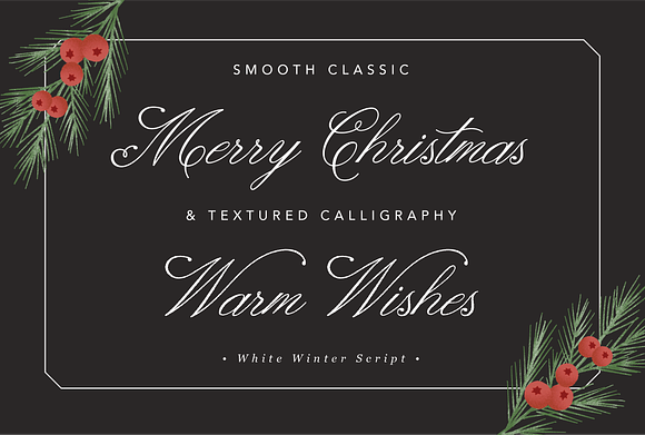 White Winter, a Christmas Script in Script Fonts - product preview 1