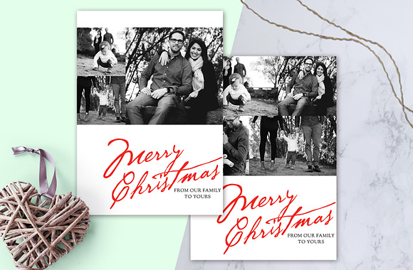 Christmas Photo Card Bundle Vol. 2 in Postcard Templates - product preview 2