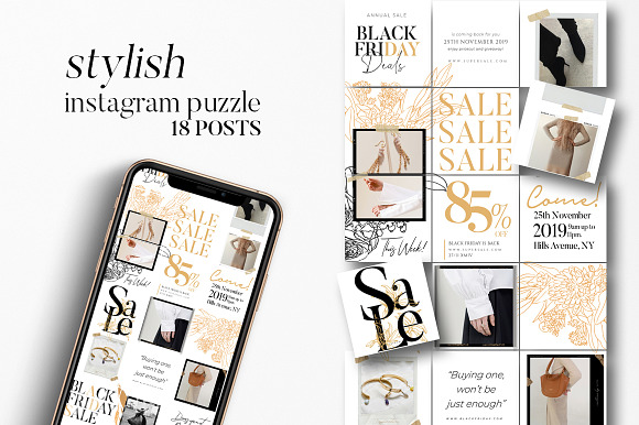 BUNDLE Black Friday Promotional Pack in Instagram Templates - product preview 19