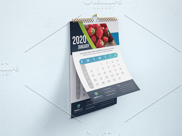 Calendar 2020 in Stationery Templates - product preview 3