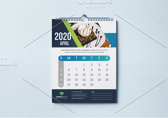 Calendar 2020 in Stationery Templates - product preview 6