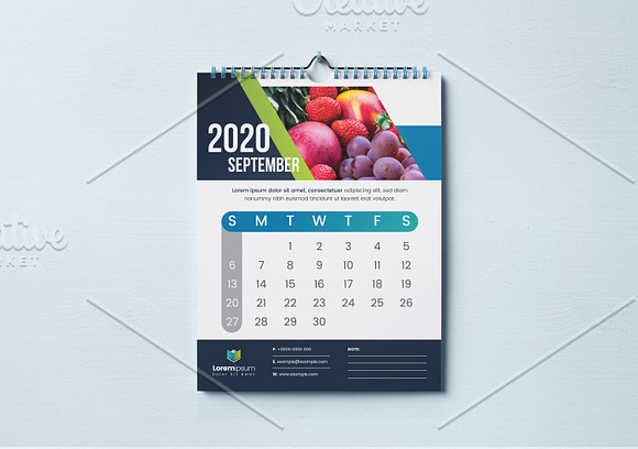 Calendar 2020 in Stationery Templates - product preview 11