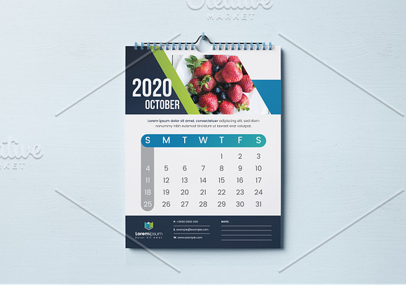 Calendar 2020 in Stationery Templates - product preview 12