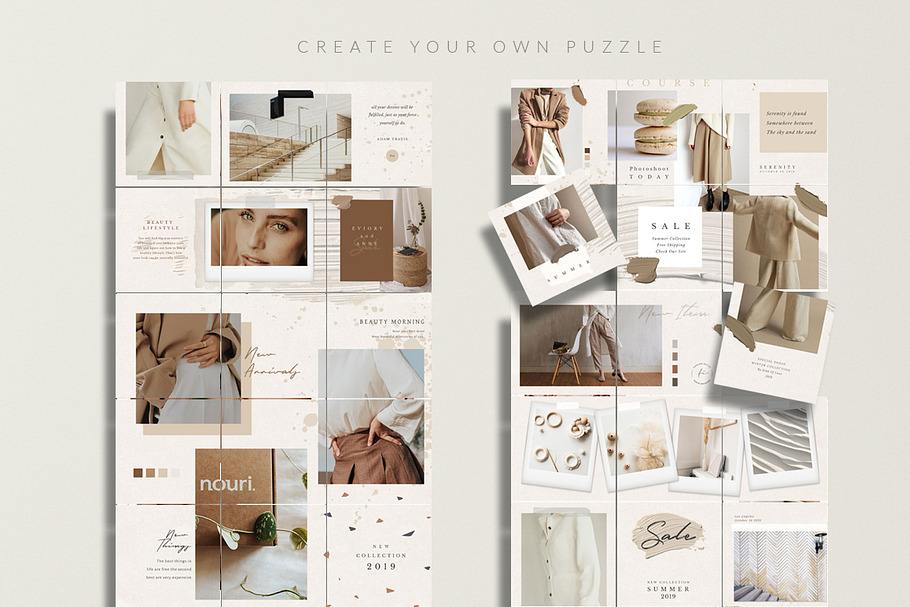 Puzzle Amelie Instagram - Canva & PS in Instagram Templates - product preview 8