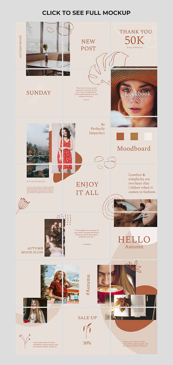 Holiday Instagram Puzzle Templates in Instagram Templates - product preview 1