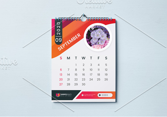 Simple Calendar 2020 in Stationery Templates - product preview 9