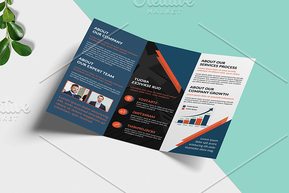 Trifold Corporate Brochure V946 in Brochure Templates - product preview 3