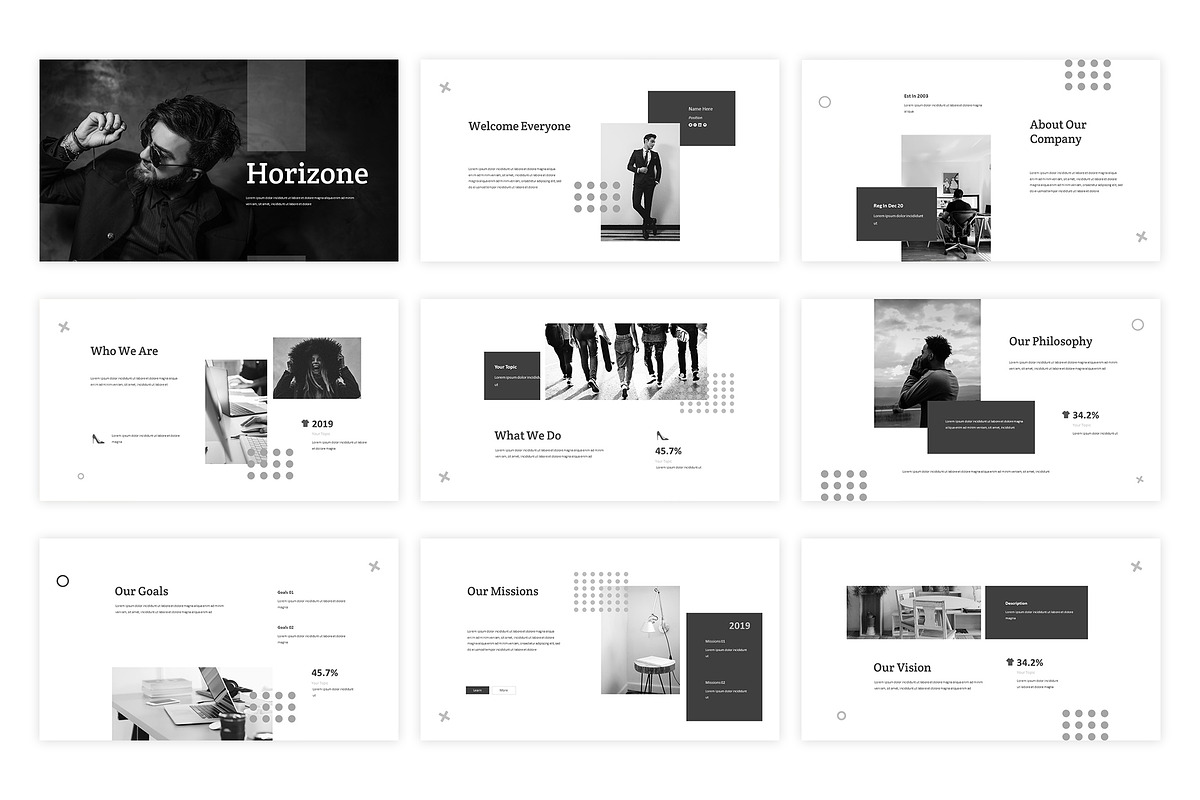 Horizone - Powerpoint Template in PowerPoint Templates - product preview 8