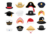 Carnival costumes hats