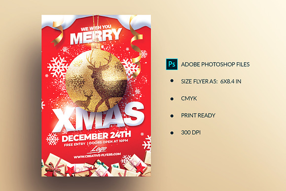 Christmas Flyer Template in Flyer Templates - product preview 1