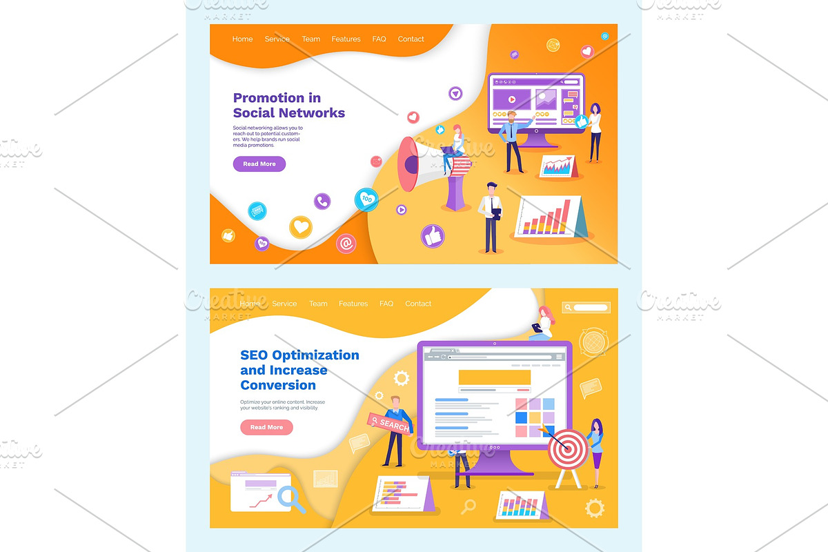 Seo Optimization Increase of in Illustrations - product preview 8