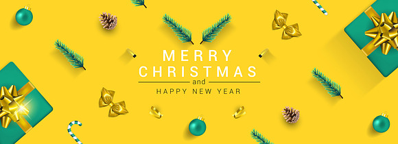 Merry Christmas greeting cards in Card Templates - product preview 7