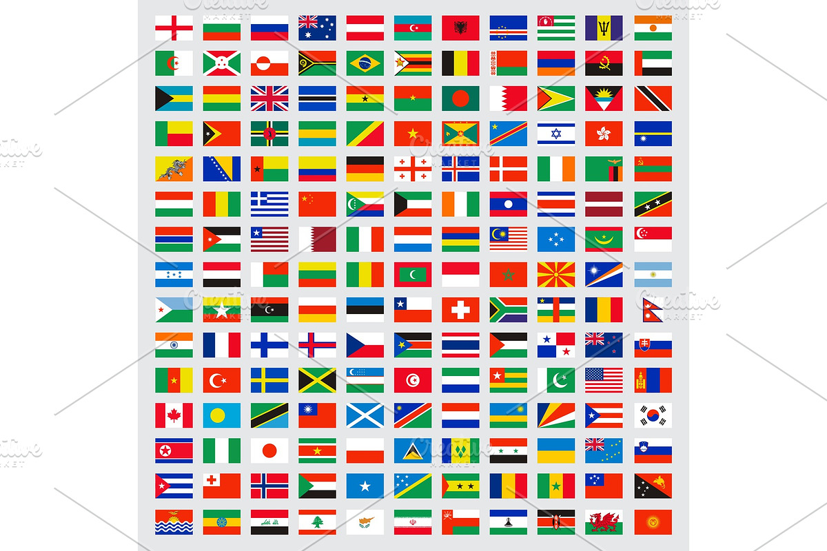 World flags collection. Laws name in Graphics - product preview 8