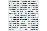 World flags collection. Laws name