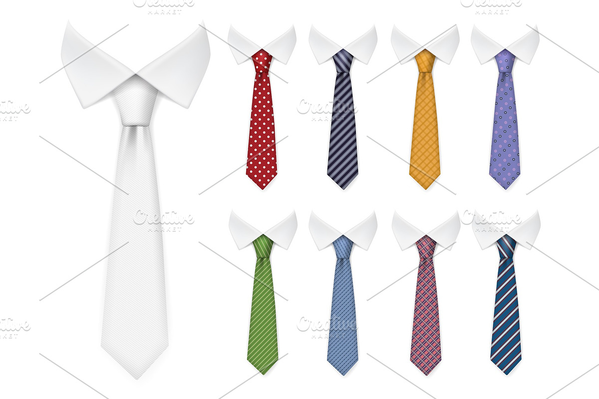Men ties. Fabric clothes items for in Graphics - product preview 8