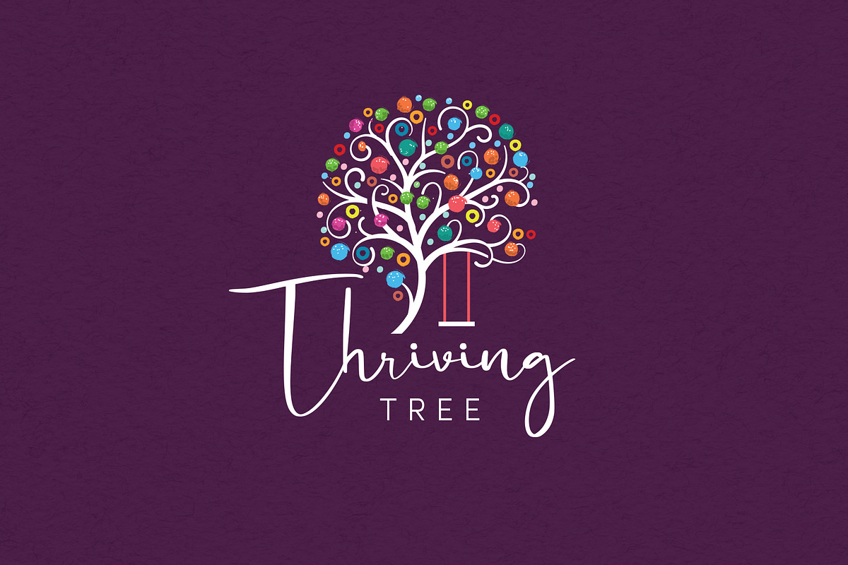 Thriving Tree Logo Template in Logo Templates - product preview 8
