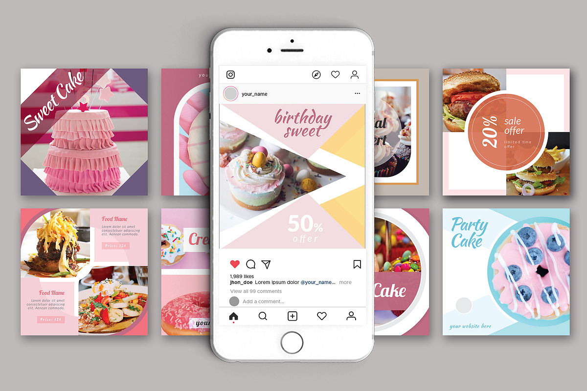 Bakery Social Media Pack in Instagram Templates - product preview 8