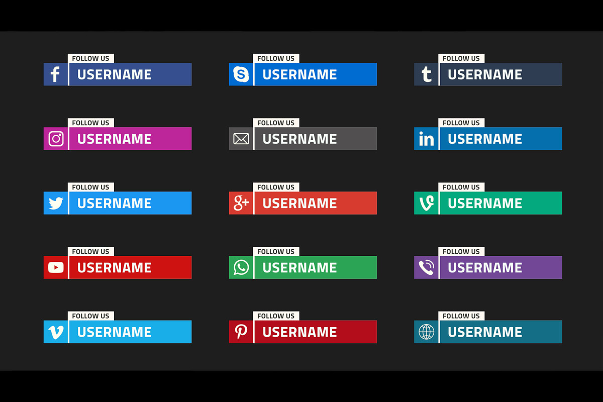 Social Media Lower Thirds (FCPX) in Social Media Templates - product preview 8