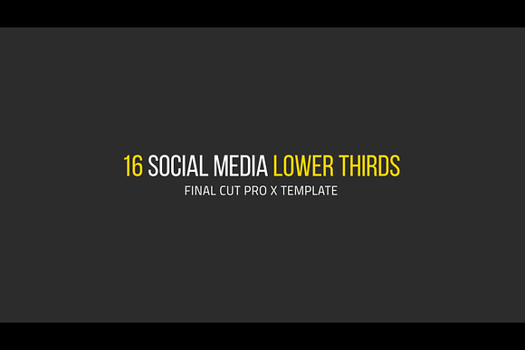 Social Media Lower Thirds (FCPX) in Social Media Templates - product preview 3