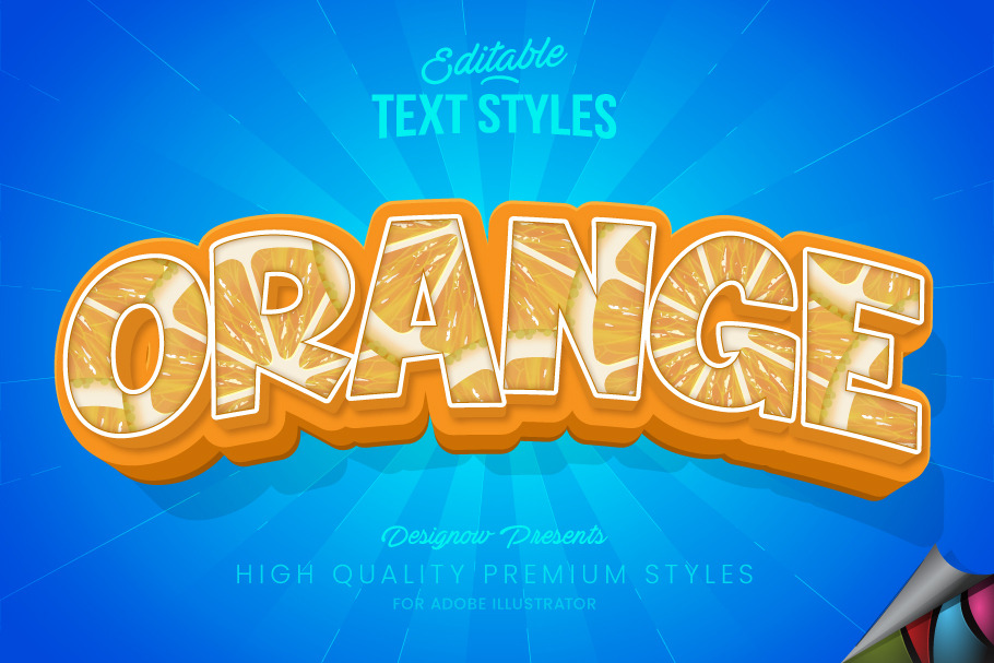 Orange Text Style