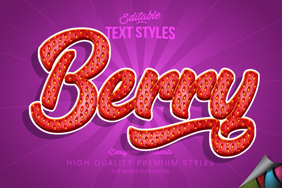 Strawberry Text Style