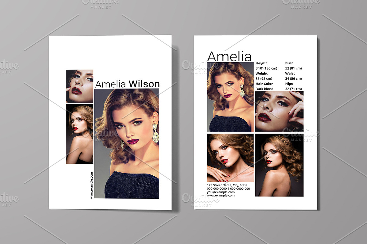 Models Comp Cards Template - HD Modello Intended For Comp Card Template Psd