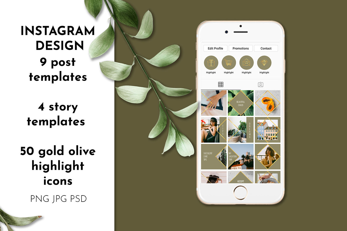Instagram Highlights Post Grid Set in Instagram Templates - product preview 8