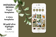 Instagram Highlights Post Grid Set