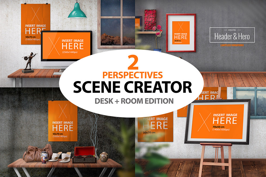 2 Perspectives Scene Creator in Scene Creator Mockups - product preview 8