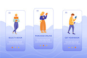 Online bookstore mobile app screen